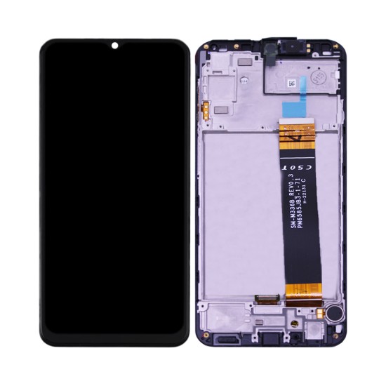 Touch+Display+Frame Samsung Galaxy A23 4G/A235 Service Pack Preto